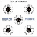 Milbro 25ft Airgun Target 17cm x 17cm